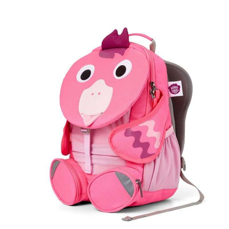 Affenzahn Duży ergonomiczny plecak dla dzieci - Flamingo