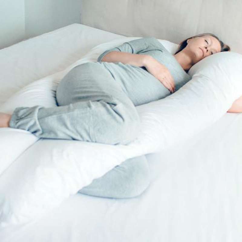 Fossflakes Superior Comfort-U Poduszka ciążowa / do karmienia wraz z pościelą z dżerseju