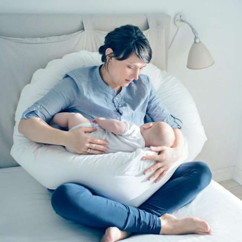 Fossflakes Superior Comfort-U Poduszka ciążowa / do karmienia wraz z pościelą z dżerseju